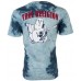 TRUE RELIGION Men T-Shirt TIE DYE BUDDHA Ocean Waves Blue